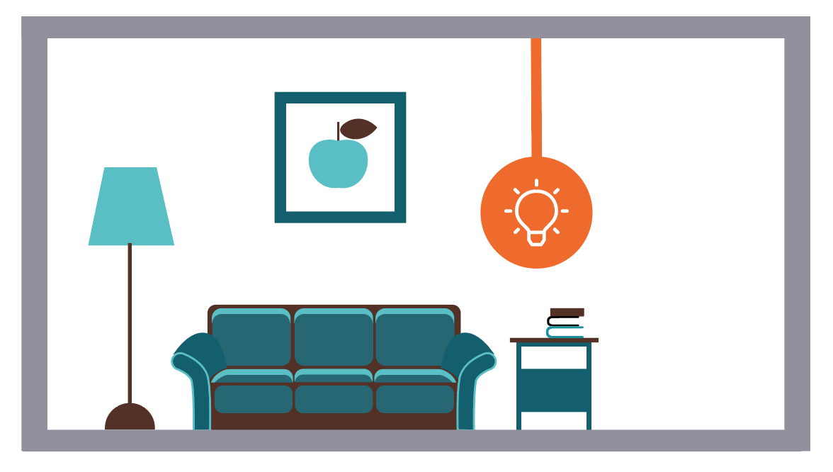 Illustration: living room