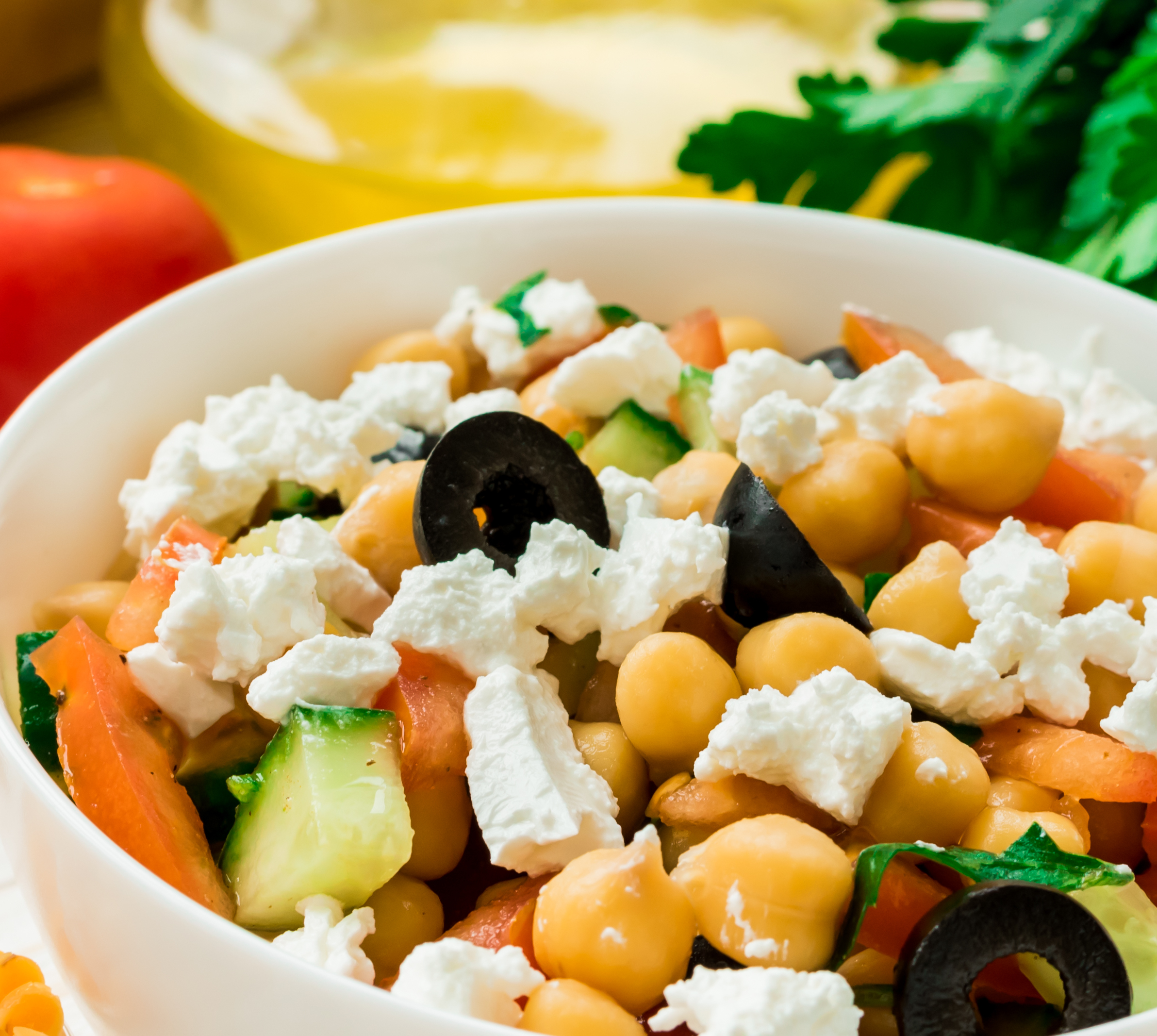 Chickpea Bean & Feta salad