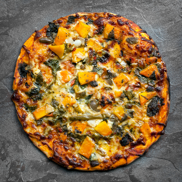 Butternut Squash Veggie Pizza - Sauce