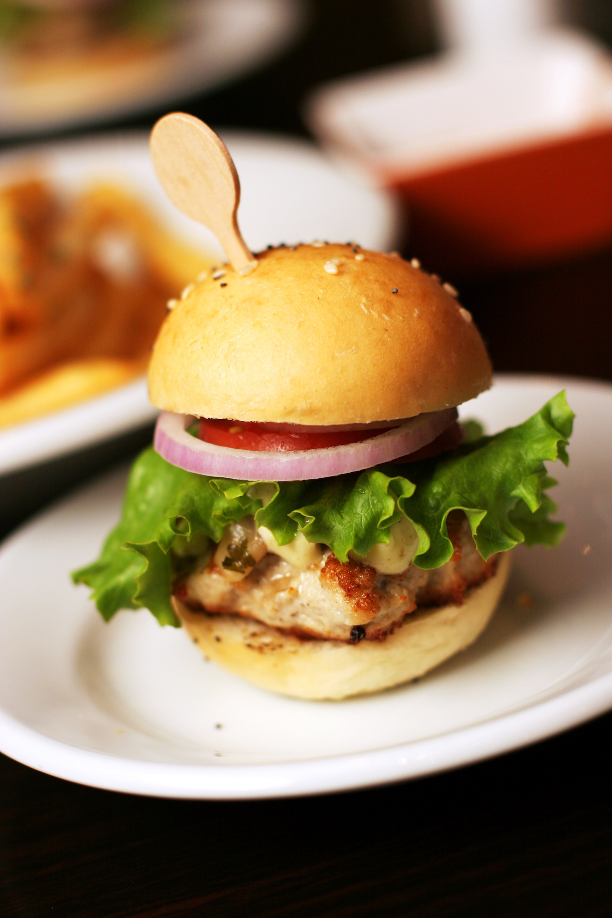 Turkey Burgers with Cranberry-Peach Chutney