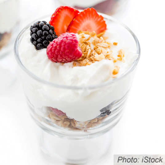 Greek Yogurt Parfaits with Berries