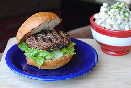 Mediterranean Beef Burgers with Whole Grains