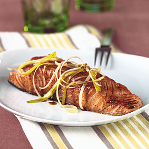 Pan-Seared Salmon with Honey-Balsamic Sauce