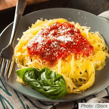 Spaghetti Squash with Chunky Tomato Sauce