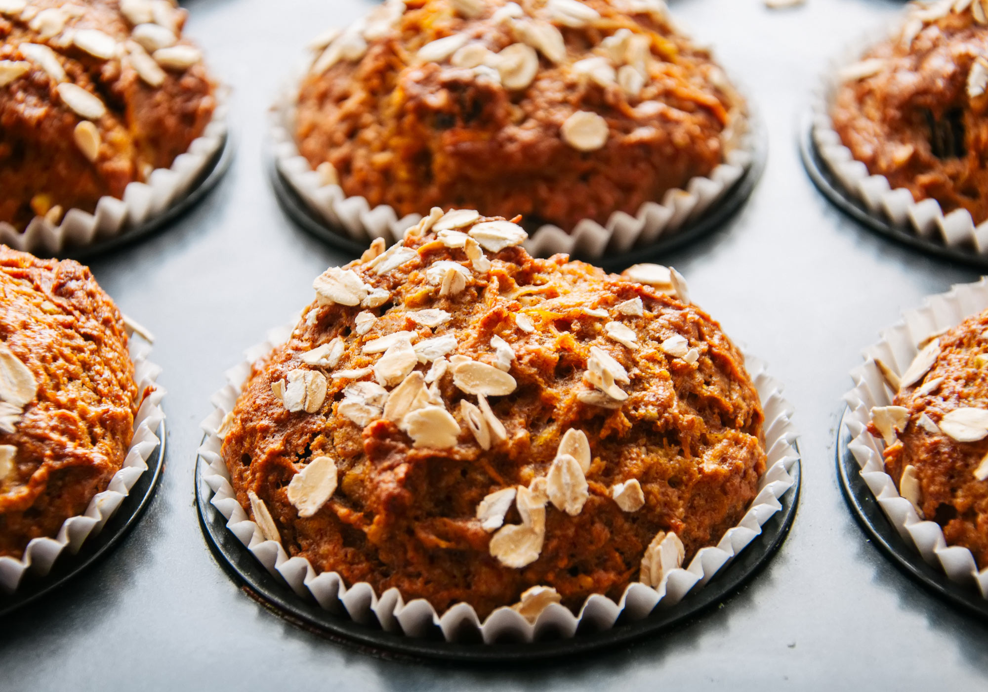 Photo: Carrot Raisin Muffins.