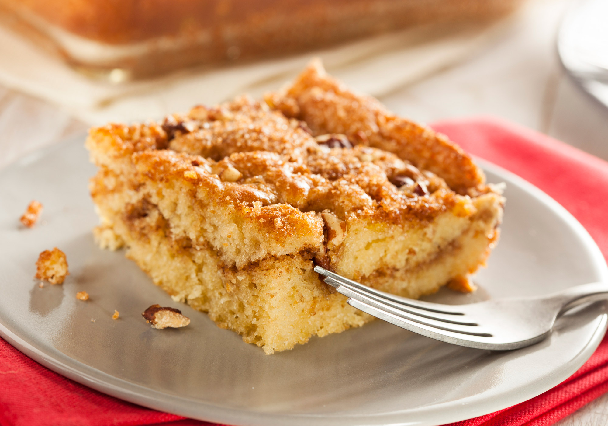 Photo: Cinnamon-Pecan Streusel Coffee Cake.