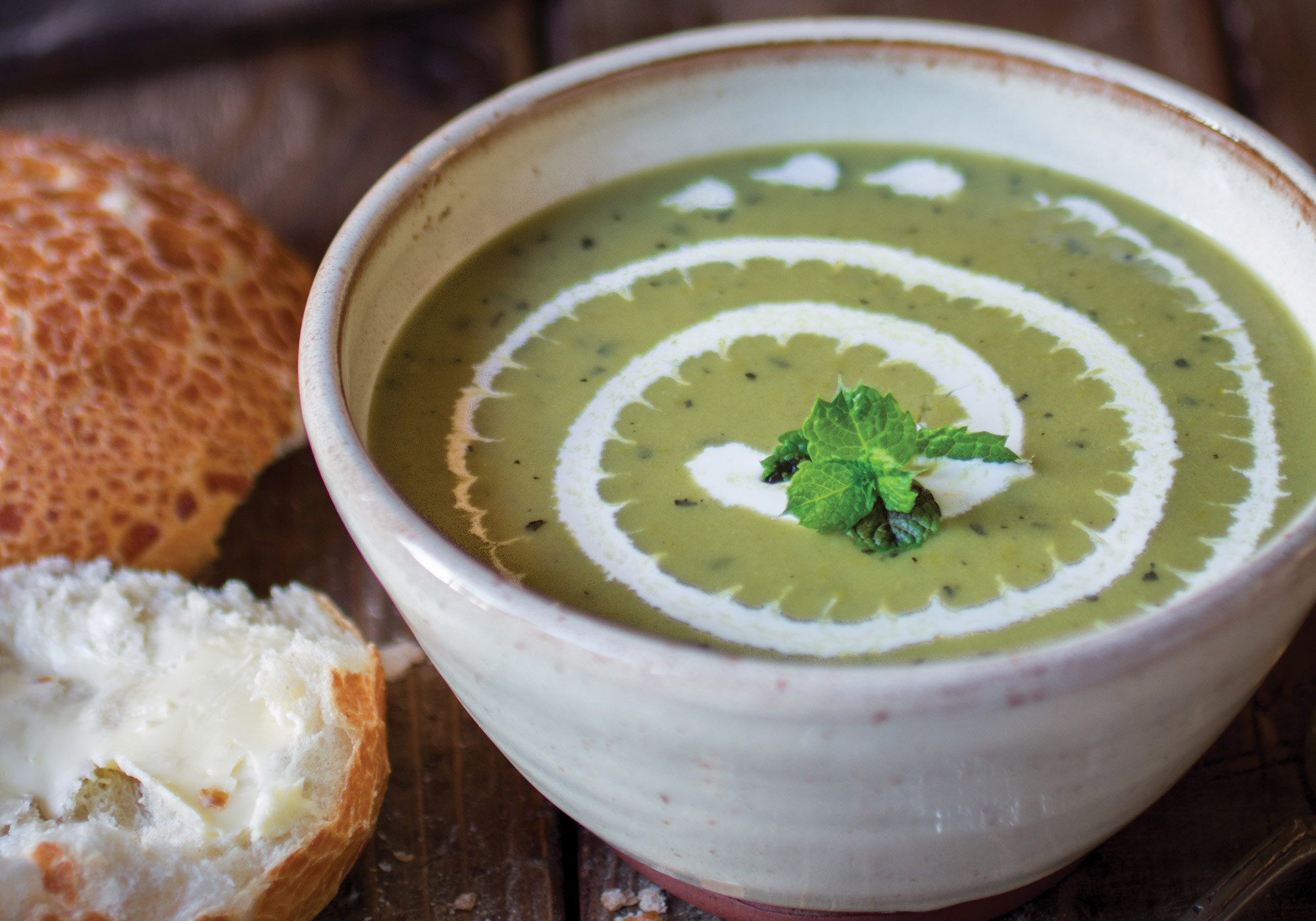 Photo: Bowl of Easy Pea-sy Soup.