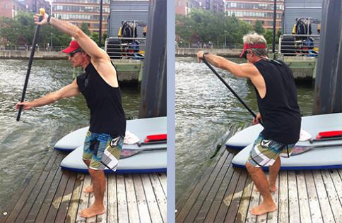 Photo: man demonstrating Tahitian Racing Stroke