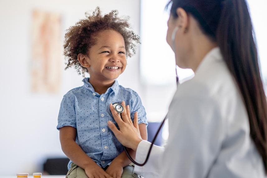 Child at the doctor