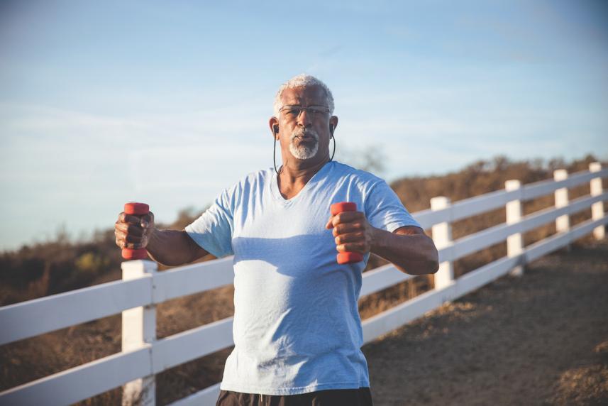 Man exercising