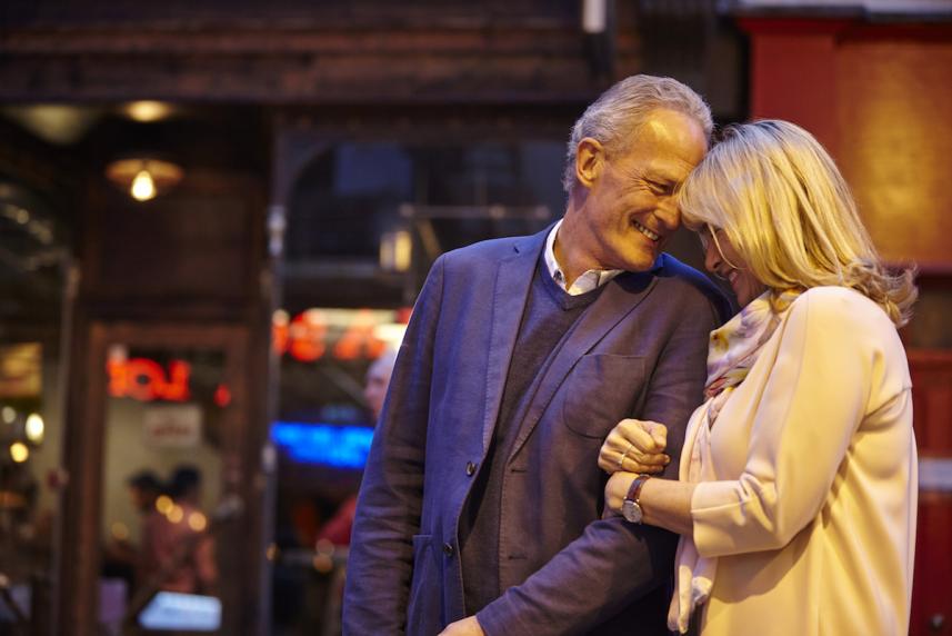 older couple on a date