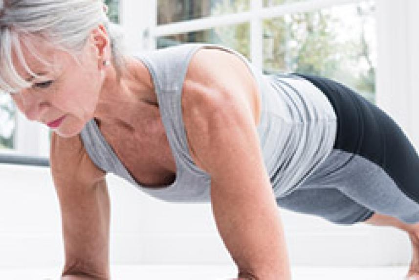 Woman doing a plank