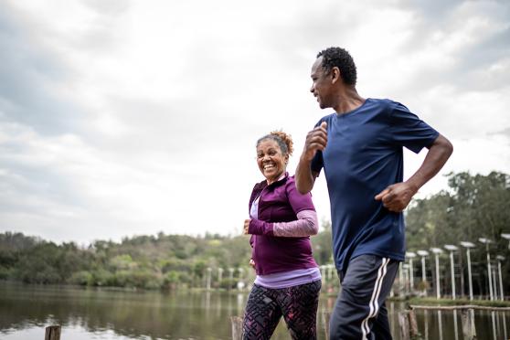 People jogging