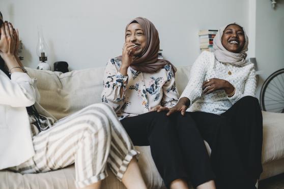 group of women sitting together