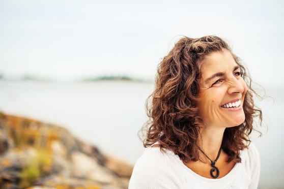 Woman on beach