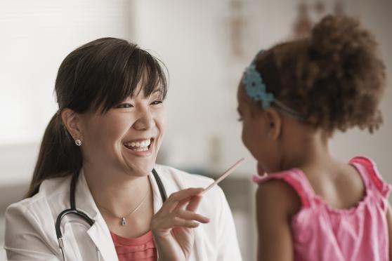 Child with doctor