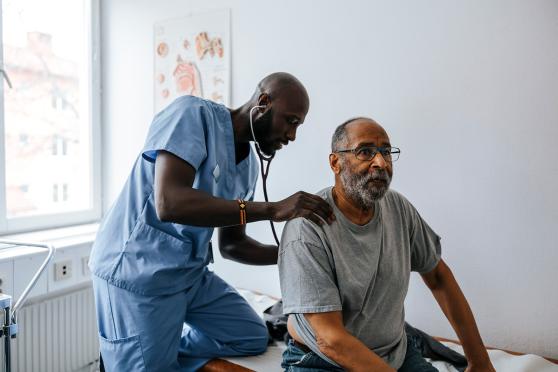 Man and doctor